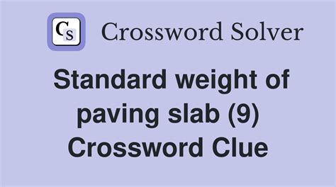 slab crossword clue